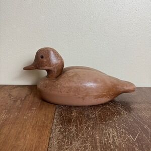 Avon VINTAGE Brown Plastic Duck Decoy Men's‎ Trinket Jewelry Storage Box